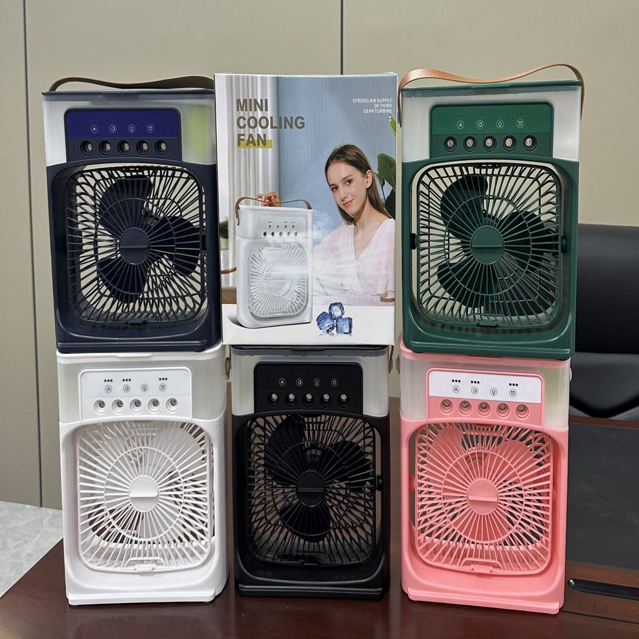Portable 3-in-1 Air Cooler Fan – Mini AC for Room, Office & Car | Fast Cooling + Humidifier |  TikTok & Amazon Hot Seller!
