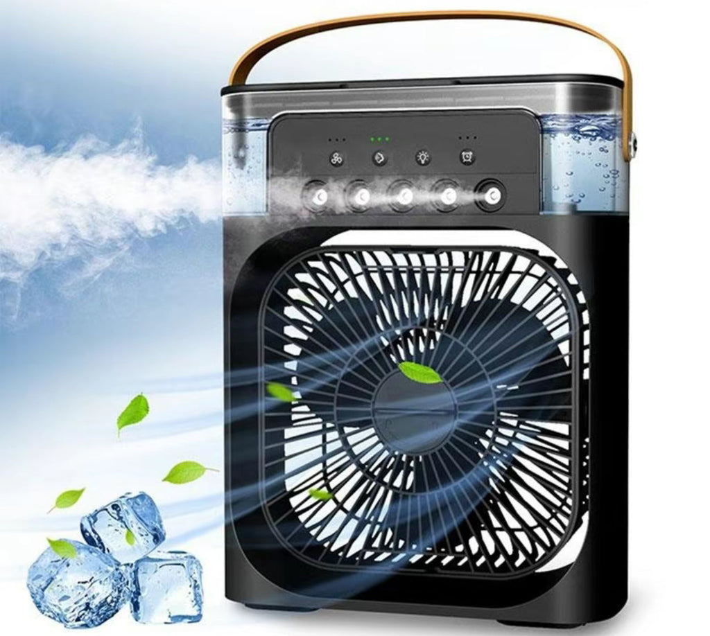 Portable 3-in-1 Air Cooler Fan – Mini AC for Room, Office & Car | Fast Cooling + Humidifier |  TikTok & Amazon Hot Seller!
